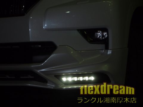 150プラド　TRDフロントリップ　LEDデイライト付き